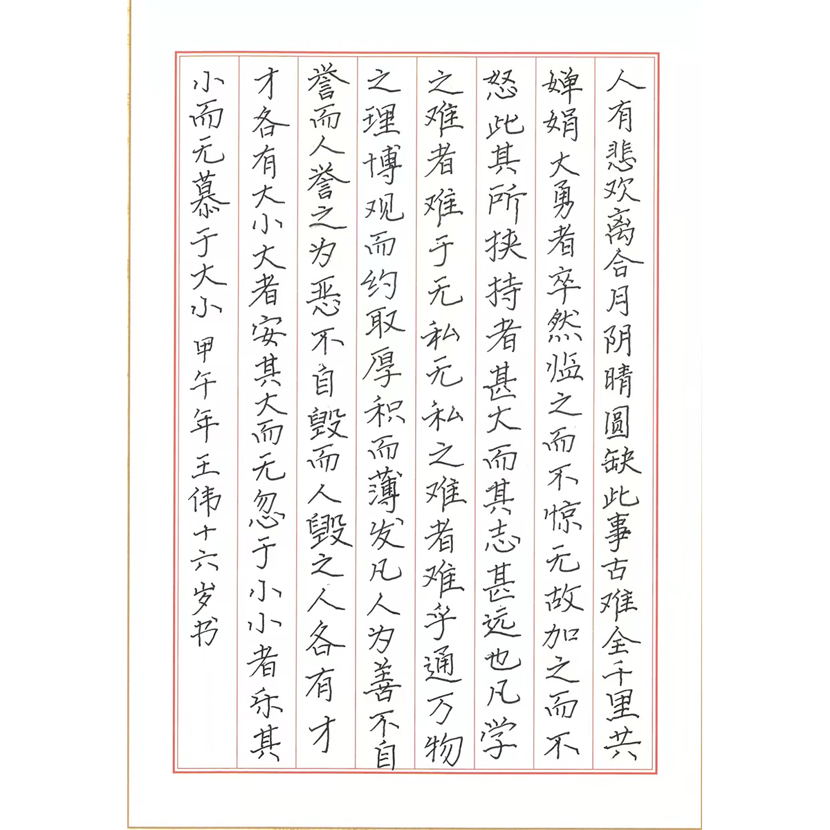 硬笔作品